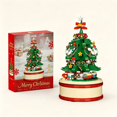 Christmas Tree Building Blocks Music Box